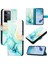 Realme C75 4g Cüzdan Pu Deri Kickstand Mermer Desen Için Kılıf (Yurt Dışından) 1