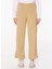 Lastikli Bel Geniş Fit Bej Kadın Pantolon Cm-Melonı 3