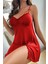Yeni Nesil Toptancı-Ynt Mini Şık ve Çekici Yıtmaçlı Gecelik Kırmızı 5