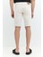Slim Fit Bej Erkek Jean Şort 5