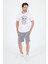 Erkek Go On Holiday Baskılı T-Shirt – %100 Pamuk – Bisiklet Yaka Kısa Kollu Rahat Erkek Tişört 0008 3