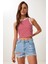 Yırtık Mini Denim Şort Açık Mavi LCR0085 1