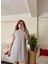 Gri Modal Spor Mini Elbıse & Tunik 2