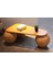 Modern Orta Sehpa & Top Sehpa Cam Sehpa & Küre Orta Sehpa - 41 cm Meşe - Üçgen - Ceviz Mdf 4