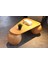 Modern Orta Sehpa & Top Sehpa Cam Sehpa & Küre Orta Sehpa - 41 cm Meşe - Üçgen - Ceviz Mdf 5