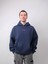 Runner's High, Lacivert Oversize Kapüşonlu Sweatshirt 2