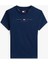 Tjw Slım Tj Us Lınear Ss Tee Kadın Mavi T-Shirt DW0DW21422C1G 5