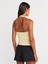 31753 Halter Yaka Top-Sarı 2