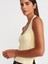 31753 Halter Yaka Top-Sarı 3