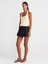 31753 Halter Yaka Top-Sarı 4