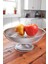Royal Ayaklı Yaldız Detaylı Cam Salata Meyve Kasesi Sunum Tabağı 24 cm 1