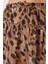 Leopar Desenli Şifon Şort Etek Bej LHC0001 5