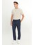 Comfort Fit Rahat Kesim Yan Cepli Desenli Beli Lastikli Pantolon 3