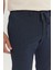 Comfort Fit Rahat Kesim Yan Cepli Desenli Beli Lastikli Pantolon 4