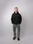Runner's High, Siyah Oversize Kapüşonlu Sweatshirt 4