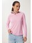 Basic Mevsimlik Viskon Bluz Pembe LUS0132 2