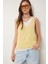 Atletli Ikili Basic Triko Bluz Sarı Kemik LKİ0030 1