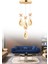 Istanbul Avize Hera 4'lü Gold Kumandalı 3 Renk Ledli Modern LED Avize 5