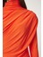 Büzgü Detaylı Sandy Bluz Oranj LFF0001 4