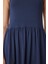 Halter Yaka Basic Yazlık Örme Elbise Lacivert LCR0053 3