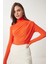 Büzgü Detaylı Sandy Bluz Oranj LFF0001 2