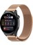 Samsung Galaxy Watch 4/5/6/7/fe/40/40/44 Classic 42/43/46/47MM Uyumlu 20MM Metal Hasır Mıknatıslı Kordon Paslanmaz Çelik 2