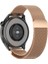 Samsung Galaxy Watch 4/5/6/7/fe/40/40/44 Classic 42/43/46/47MM Uyumlu 20MM Metal Hasır Mıknatıslı Kordon Paslanmaz Çelik 3