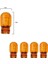 ( 5 x Adet ) 1 Set Amber T20 1016 Çiftduy Japon Dipsiz Ampul 12V T20 1016 21/5W Amber 1