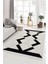 Elizza Collection Modern Salon ve Oturma Odası Halısı - Krem Siyah 1