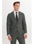 Slim Fit Dar Kesim Mono Yaka Çift Pantolonlu Takım Elbise 1