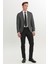 Slim Fit Dar Kesim Mono Yaka Çift Pantolonlu Takım Elbise 2