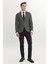 Slim Fit Dar Kesim Mono Yaka Çift Pantolonlu Takım Elbise 3