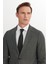 Slim Fit Dar Kesim Mono Yaka Çift Pantolonlu Takım Elbise 4