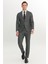 Slim Fit Dar Kesim Mono Yaka Çift Pantolonlu Takım Elbise 5