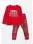 Bisiklet Yaka Uzun Kollu Yılbaşı Temalı Kız Bebek Pijama Takımı (W4) 3
