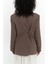 Solara Arkası Düğmeli Mocha Blazer 7