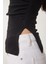 Büzgülü Straplez Örme Bluz Siyah LNS0037 4