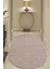 Moopy Oval Bej Bukleli Yumuşak Soft Dokuma Yolluk Halı Salon Halısı LP1007A_BEJ 2