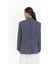 Solara Arkası Düğmeli Indigo Blazer 5