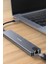 Macbook Pro Air USB Type-C Hub Dönüştürücü Çoklayıcı USB HDMI 4K Tf, Sd, Pd, Ethernet 8in1 100W Pd 1 3