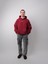 Journey, Bordo Oversize Kapüşonlu Sweatshirt 4