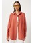 Oversize Basic Müslin Gömlek Şeftali LMX0002 3