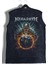 Unisex Megadeth Sırt Baskılı Yıkamalı Kolsuz Vintage Tişört 3