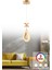Istanbul Avize Hera Tekli Gold 3 Renk Ledli Modern LED Avize 3