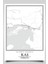 Kaş Şehir Haritası Çerçevesiz Poster-Harita Sanatı, Map Art Design 1