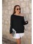 Kadın Uzun Kollu Tek Omuzu Açık Akrilik Bluz 7