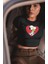 Kalpli Snopy Baskılı Crop Top, Kadın Çizgi Temalı Crop Bluz 2