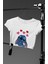 Sevimli Stich Baskılı Crop Top, Kadın Çizgi Film Temalı Crop Bluz 1