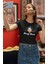 Sevimli Donald Bound Baskılı Crop Top, Kadın Çizgi Film Baskılı Crop Bluz 1