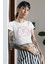 The Pink Panther One Cool Cat Yazılı Crop Top, Kadın Pembe Panter Temalı Crop Bluz 2